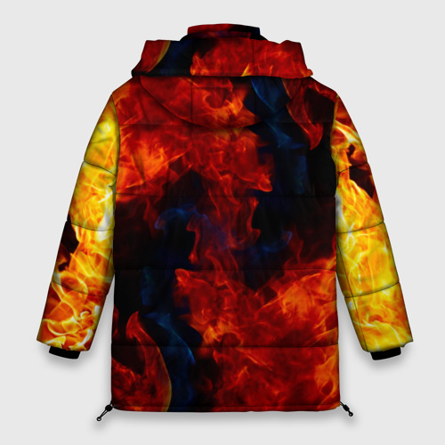 Женская зимняя куртка Oversize Brawl Stars crow Phoenix ворон, цвет красный - фото 2
