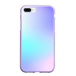 Чехол для iPhone 7Plus/8 Plus матовый Небесно голубой градиентный