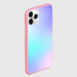 Чехол для iPhone 11 Pro Max матовый Небесно голубой градиентный - фото 2