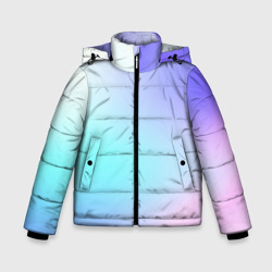 Зимняя куртка для мальчиков 3D Небесно голубой градиентный