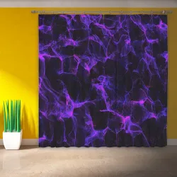 Фотошторы Purple digital smoke neon - фото 2