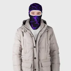 Балаклава 3D Purple digital smoke neon - фото 2