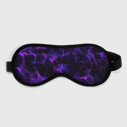 Маска для сна 3D Purple digital smoke neon