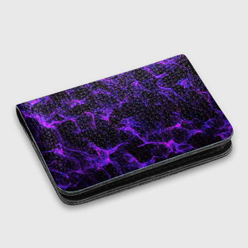 Картхолдер с принтом Purple digital smoke neon