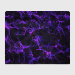 Плед 3D Purple digital smoke neon