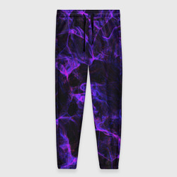 Женские брюки 3D Purple digital smoke neon