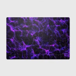 Головоломка Пазл магнитный 126 элементов Purple digital smoke neon