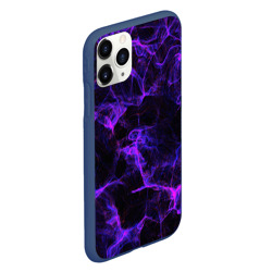Чехол для iPhone 11 Pro матовый Purple digital smoke neon - фото 2