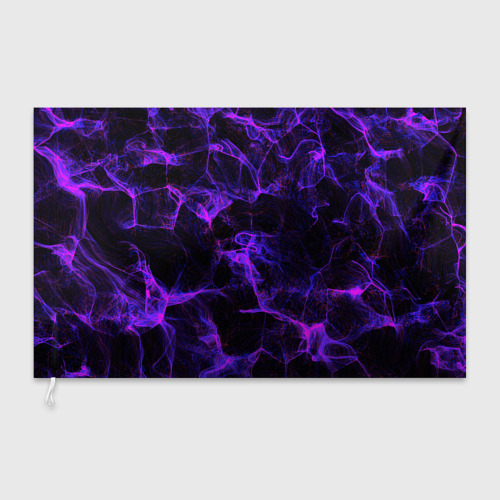 Флаг 3D Purple digital smoke neon - фото 3