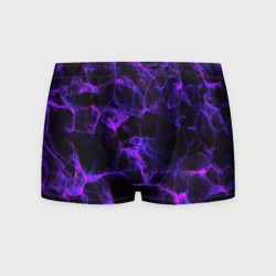 Мужские трусы 3D Purple digital smoke neon