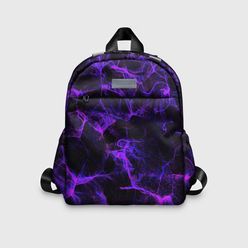 Детский рюкзак 3D Purple digital smoke neon