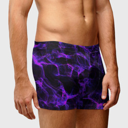 Мужские трусы 3D Purple digital smoke neon - фото 2