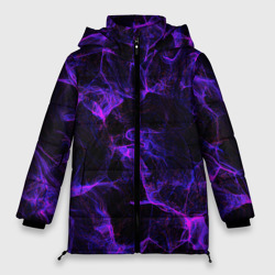 Женская зимняя куртка Oversize Purple digital smoke neon