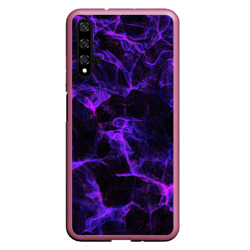 Чехол для Honor 20 Purple digital smoke neon