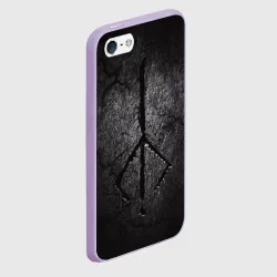 Чехол для iPhone 5/5S матовый Bloodborne hunter символ охотника - фото 2