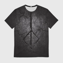 Мужская футболка 3D Bloodborne hunter символ охотника