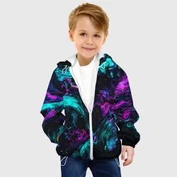 Детская куртка 3D Неоновая абстракция neon - фото 2