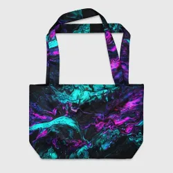 Пляжная сумка 3D Неоновая абстракция neon
