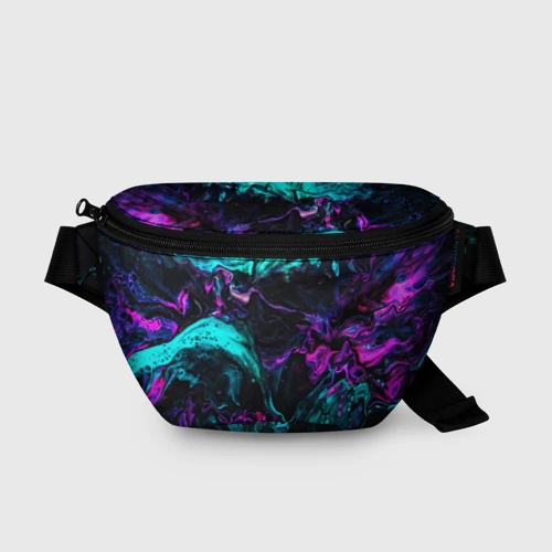 Поясная сумка 3D Неоновая абстракция neon