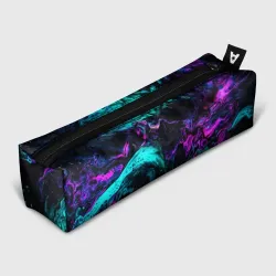 Пенал школьный 3D Неоновая абстракция neon