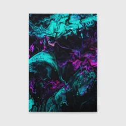 Обложка для автодокументов Неоновая абстракция neon