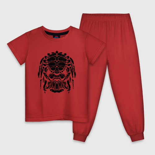 Детская пижама хлопок PREDATOR, цвет красный