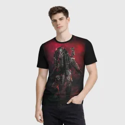 Мужская футболка 3D Predator хищник - фото 2