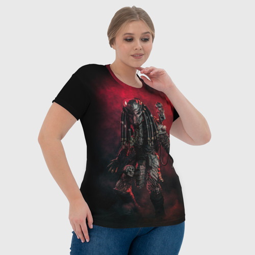 Женская футболка 3D Predator хищник, цвет 3D печать - фото 6