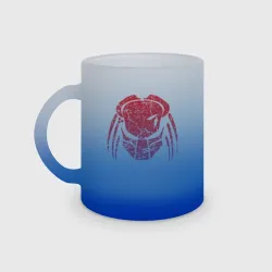Кружка матовая стеклянная Predator