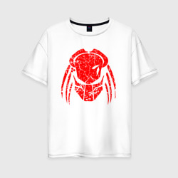 Predator – Женская футболка хлопок Oversize с принтом купить со скидкой в -16%