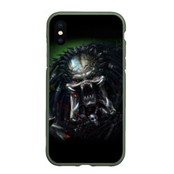 Чехол для iPhone XS Max матовый Predator