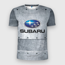 Мужская футболка 3D Slim Subaru Iron Субару