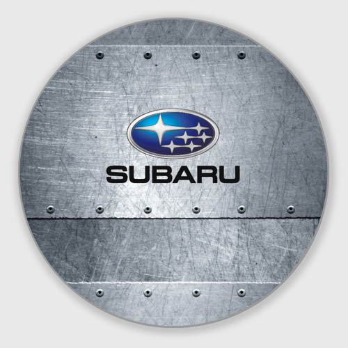 Круглый коврик для мышки Subaru Iron Субару