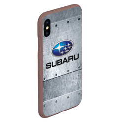 Чехол для iPhone XS Max матовый Subaru Iron Субару - фото 2