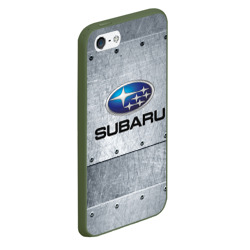 Чехол для iPhone 5/5S матовый Subaru Iron Субару - фото 2