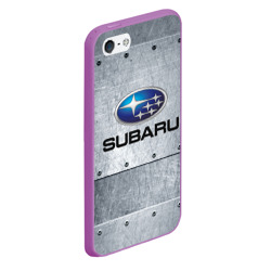 Чехол для iPhone 5/5S матовый Subaru Iron Субару - фото 2