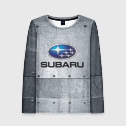 Женский лонгслив 3D Subaru Iron Субару