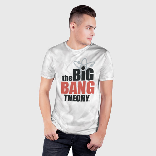 Мужская футболка 3D Slim Big Bang Theory logo, цвет 3D печать - фото 3