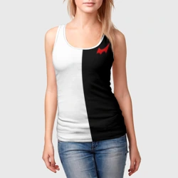 Женская майка 3D Monokuma красный глаз - фото 2