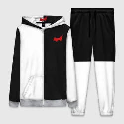 Женский костюм 3D Monokuma красный глаз