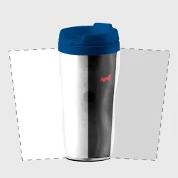 Термокружка-непроливайка Monokuma красный глаз - фото 2