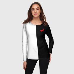 Женский лонгслив 3D Monokuma красный глаз - фото 2