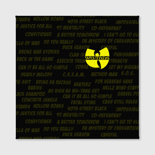 Холст квадратный Wu-tang clan Ву Танг клан, цвет 3D печать - фото 2