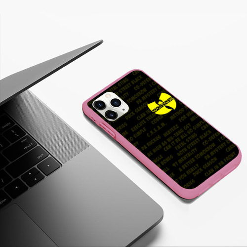 Чехол для iPhone 11 Pro Max матовый Wu-tang clan Ву Танг клан, цвет малиновый - фото 5