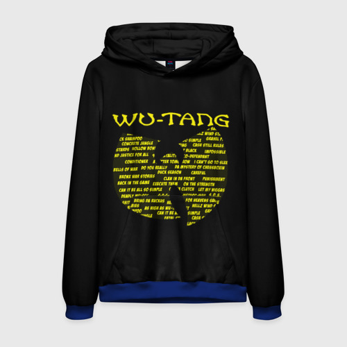 Мужская толстовка 3D Wu-Tang clan playlist, цвет синий