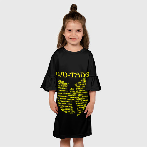 Детское платье 3D с принтом Wu-Tang clan playlist, вид сбоку #3