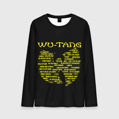 Мужской лонгслив 3D Wu-Tang clan playlist, цвет 3D печать