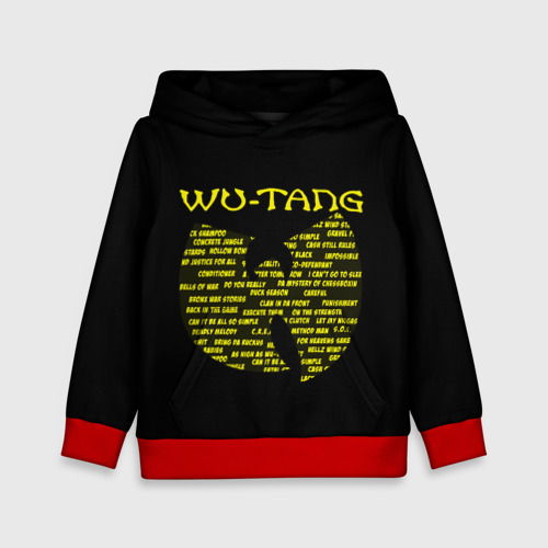 Детская толстовка 3D Wu-Tang clan playlist, цвет красный