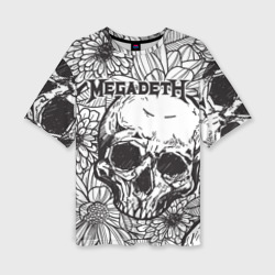 Женская футболка oversize 3D Megadeth