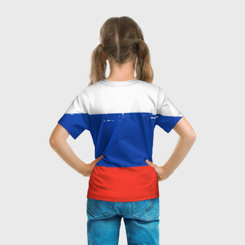 Детская футболка 3D Герб России, цвет 3D печать - фото 6